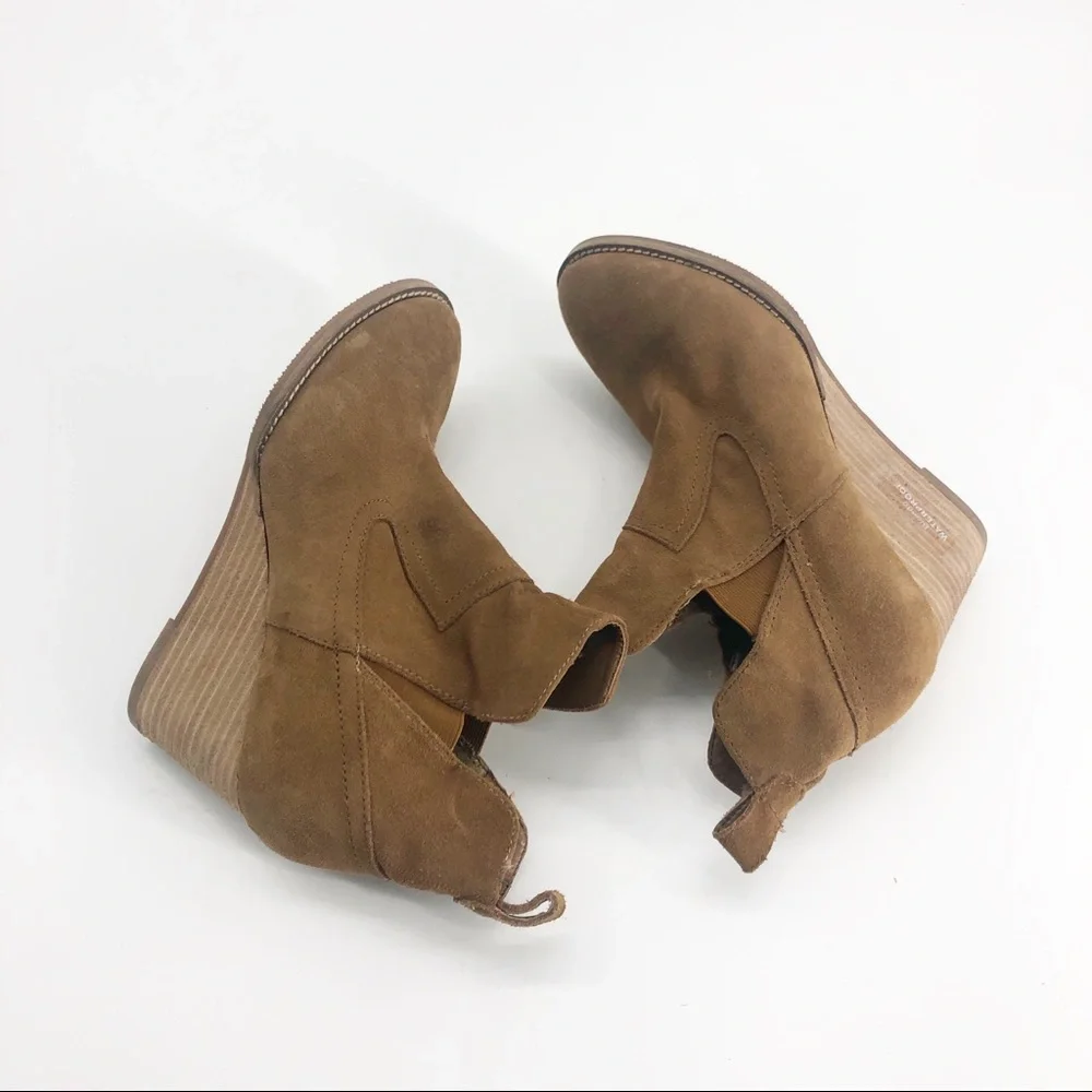 Blondo Irving Suede Ankle Wedge Bootie Sz 7.5 - Picture 8 of 8